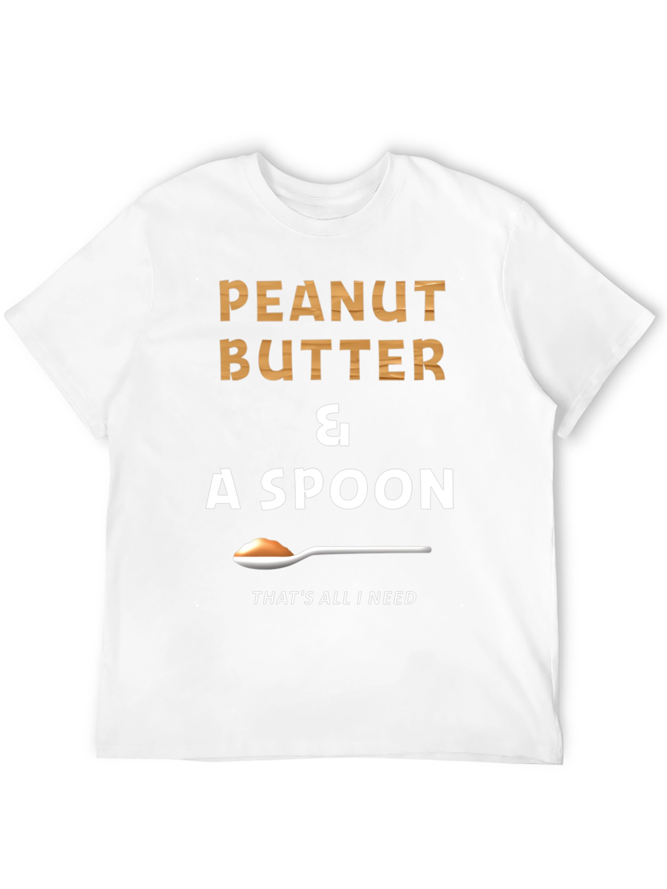 Black Peanut Butter & A Spoon T-Shirt - Funny Foodie Tee view 12