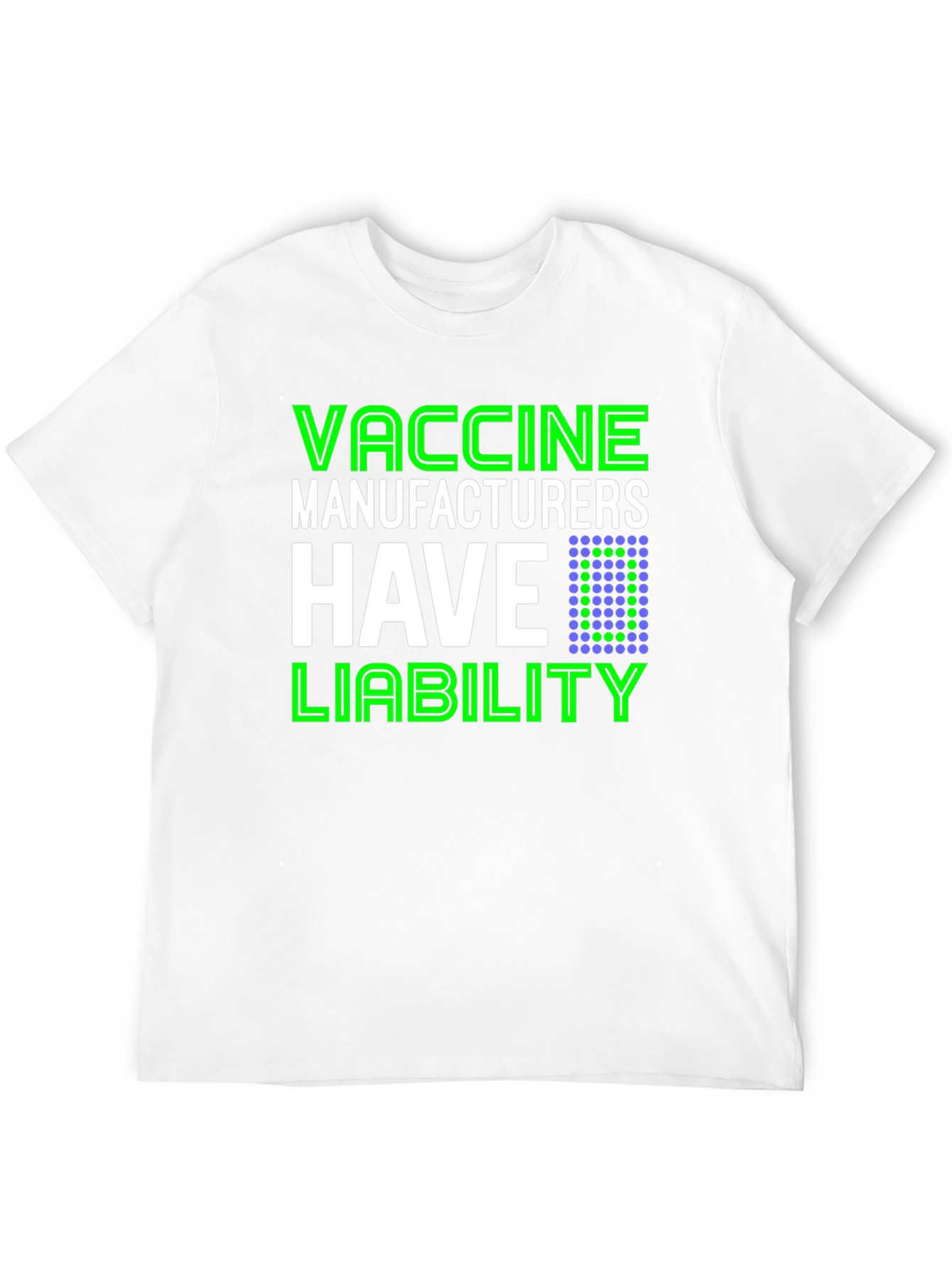 Black Vaccine Manufacturers Liability T-Shirt view 12