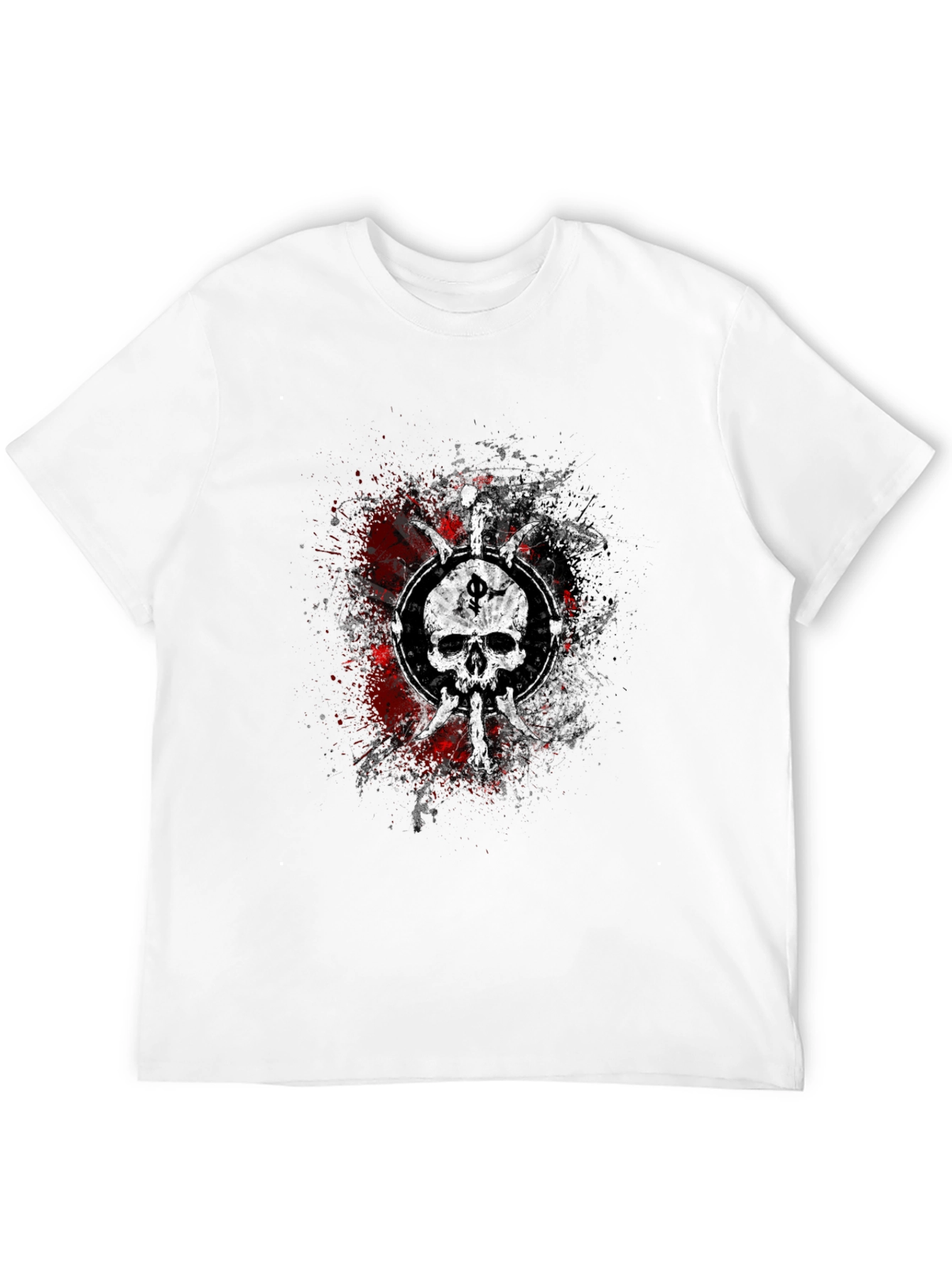 Black Skull & Dagger Graphic Tee - Black view 12