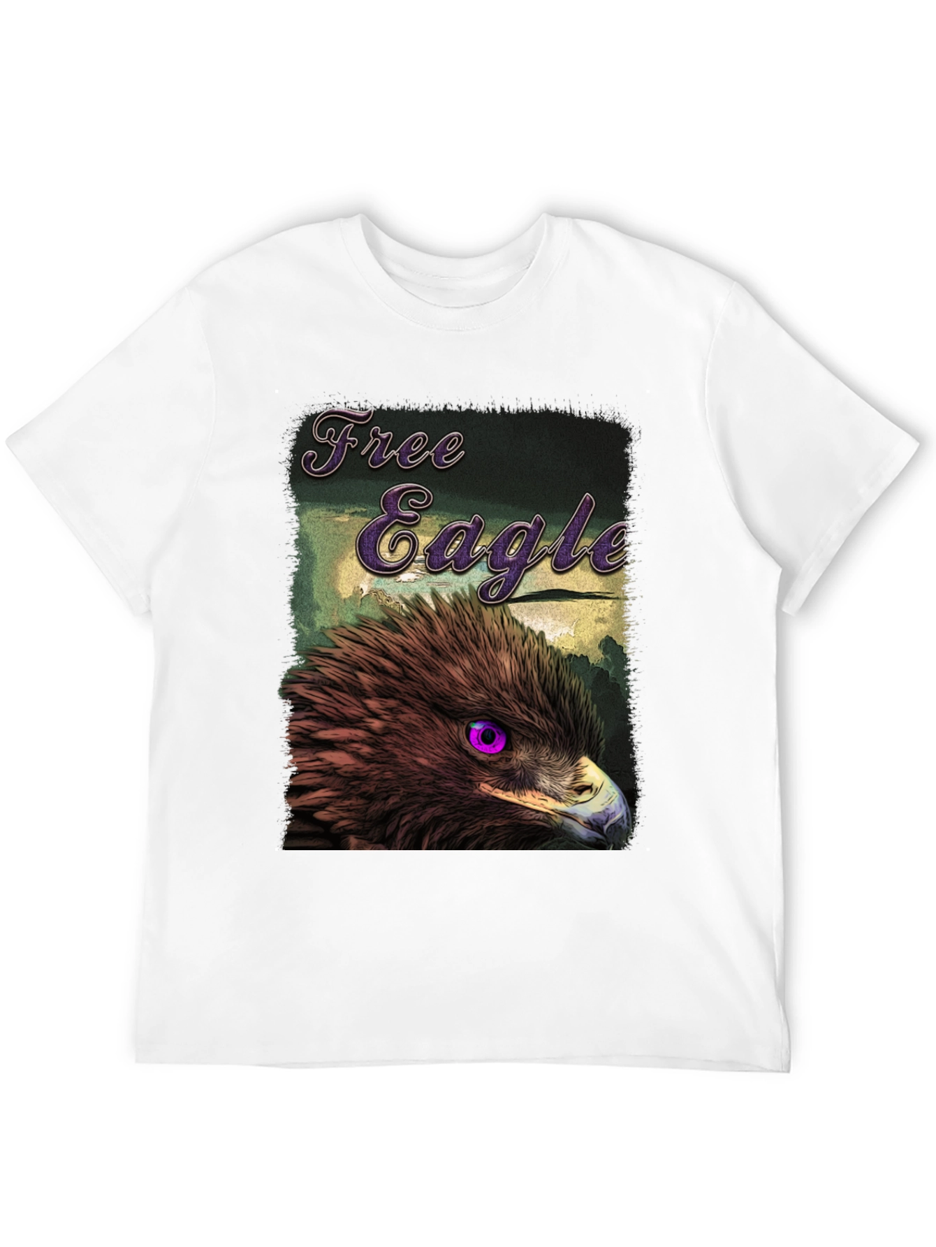 Black Free Eagle Graphic T-Shirt - Bold Bird Design view 12