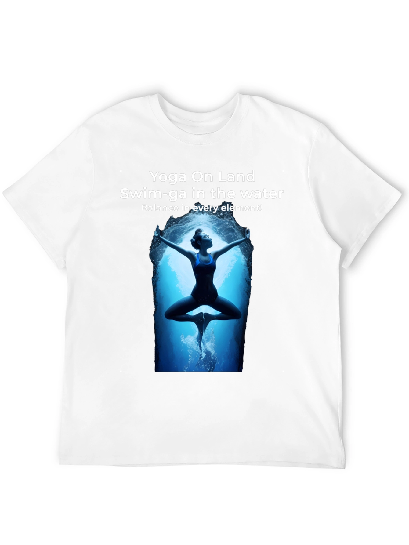 Black Yoga and Swim T-Shirt view 12