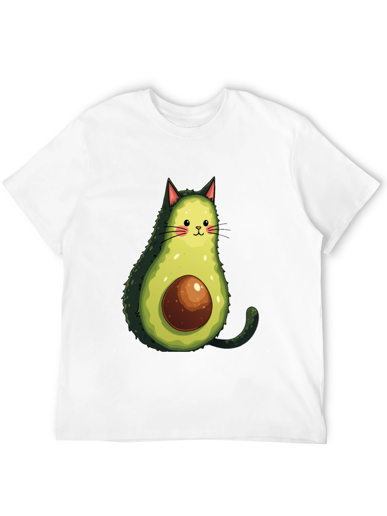 Black Avocado Cat Graphic Tee - Funny T-Shirt view 12