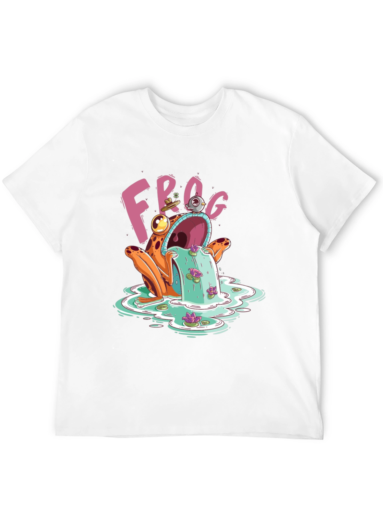 Black Frog Water Fountain T-Shirt view 12