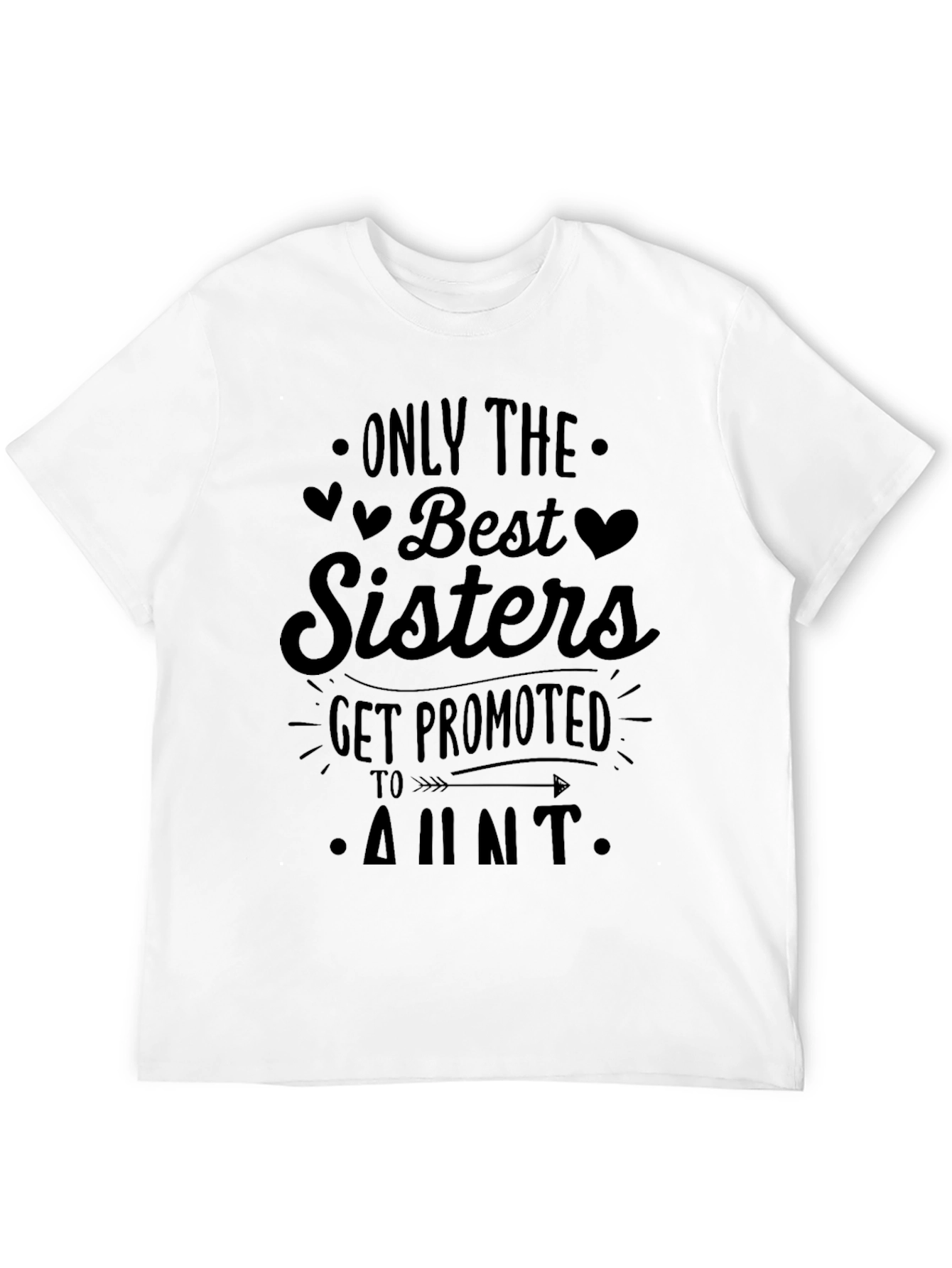 Black Best Sisters Get Promoted to Aunt T-Shirt view 12
