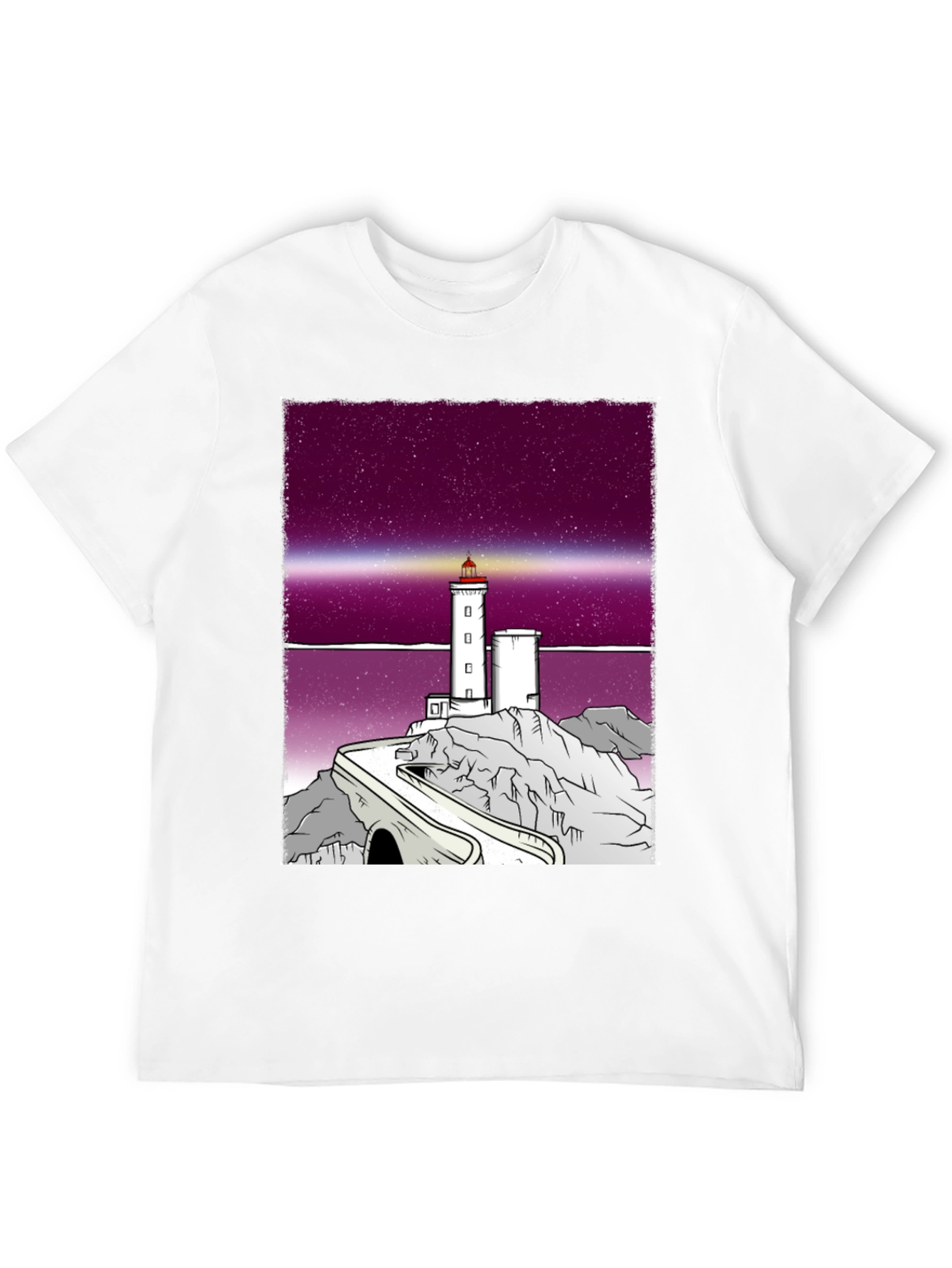 Black Lighthouse Graphic Tee - Unique Design, Comfortable Fit view 12
