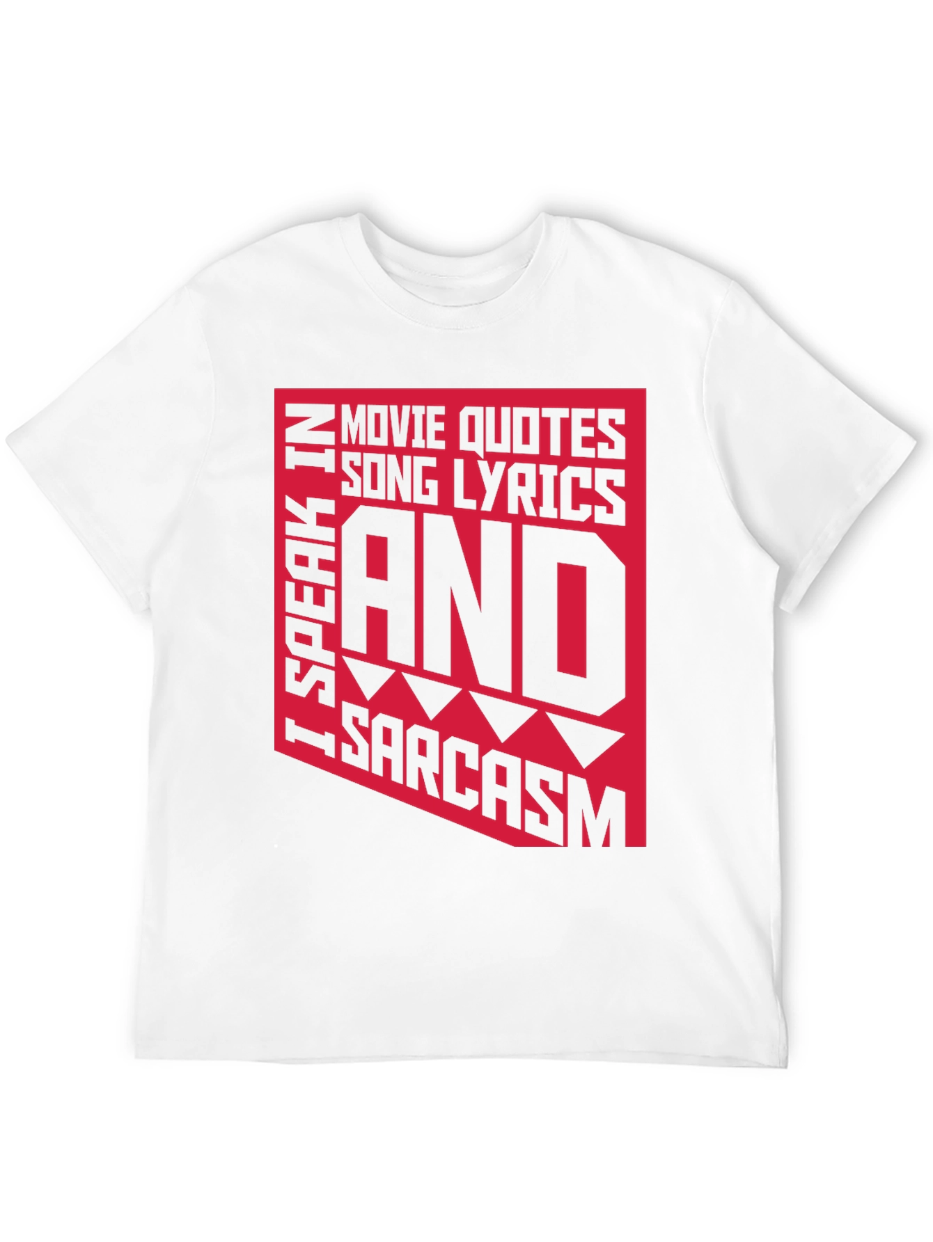 Black Sarcastic Graphic Tee - Movie Quotes, Lyrics T-Shirt view 12