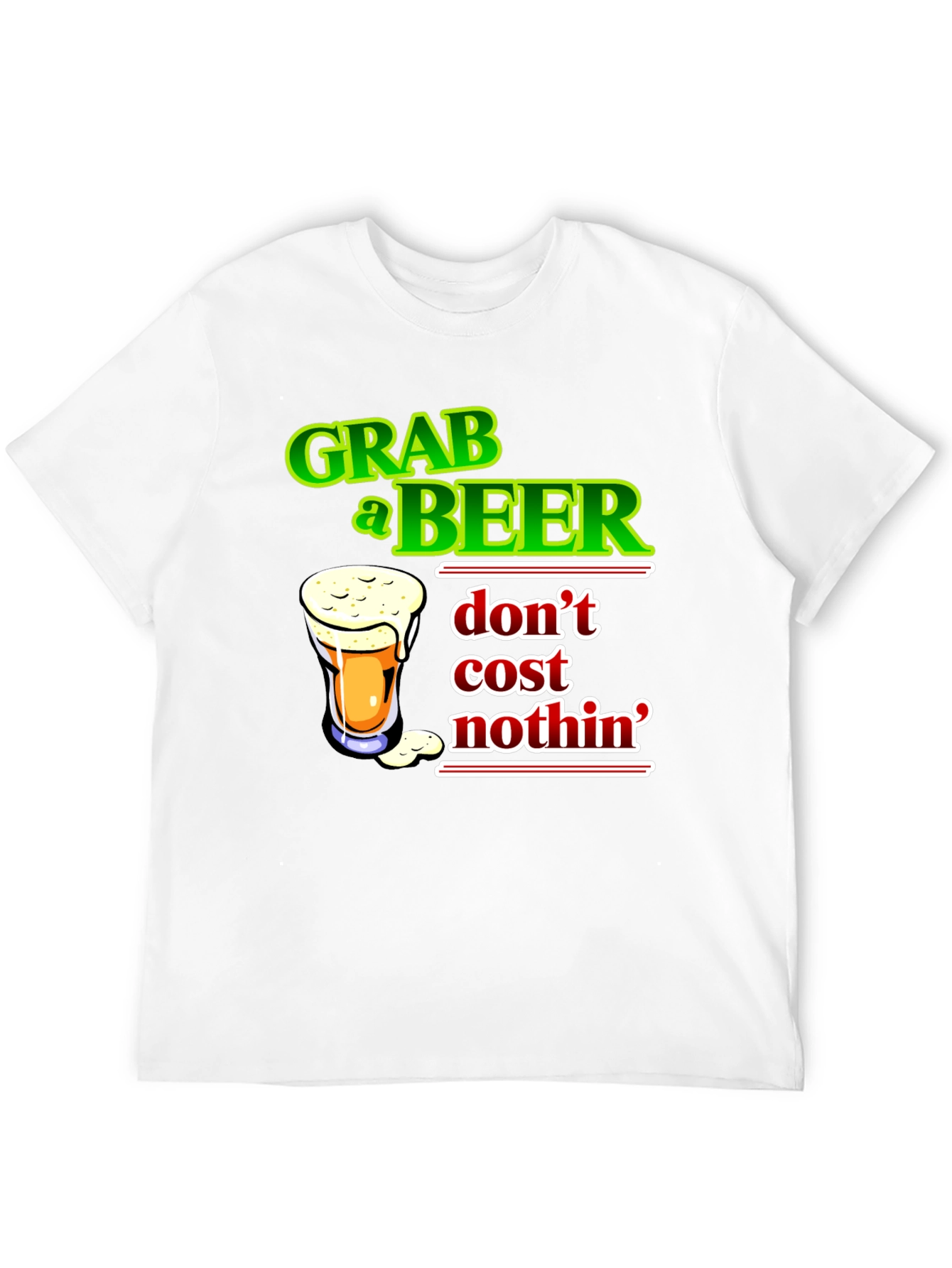 Grab a Beer Graphic Tee - Men's Black T-Shirt - 12