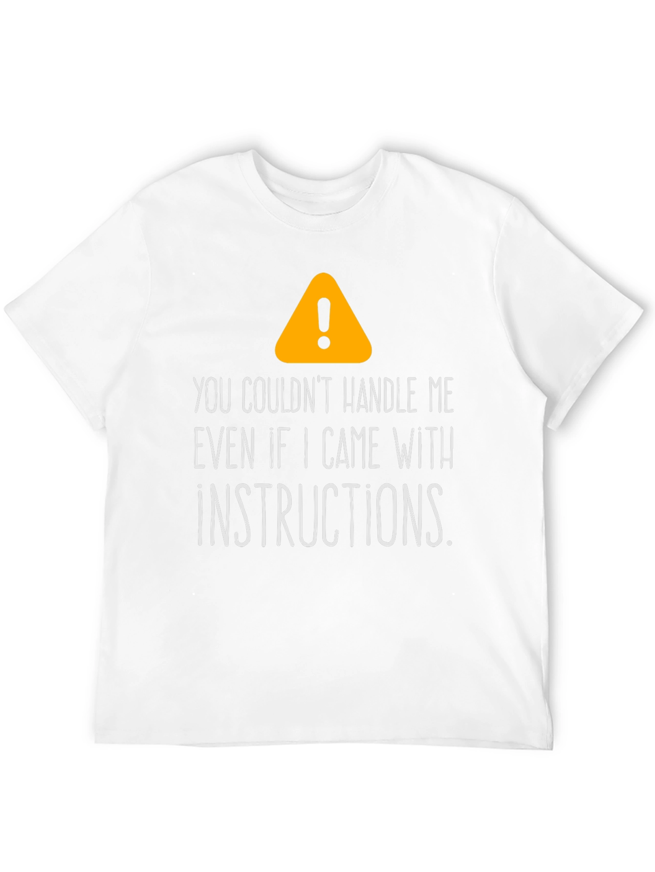 Black Warning: Handle with Caution Tee view 12