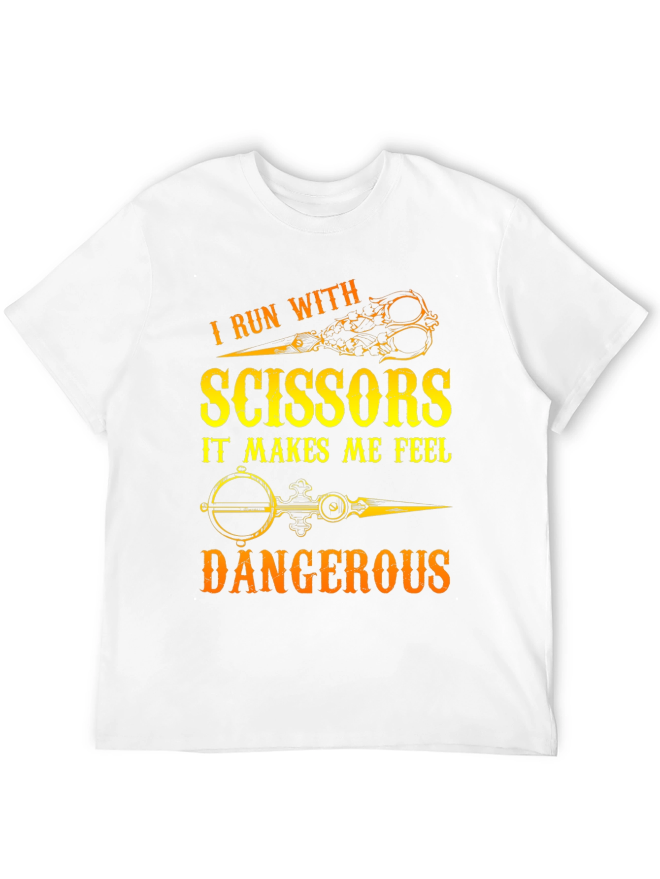 Black I Run With Scissors T-Shirt view 12