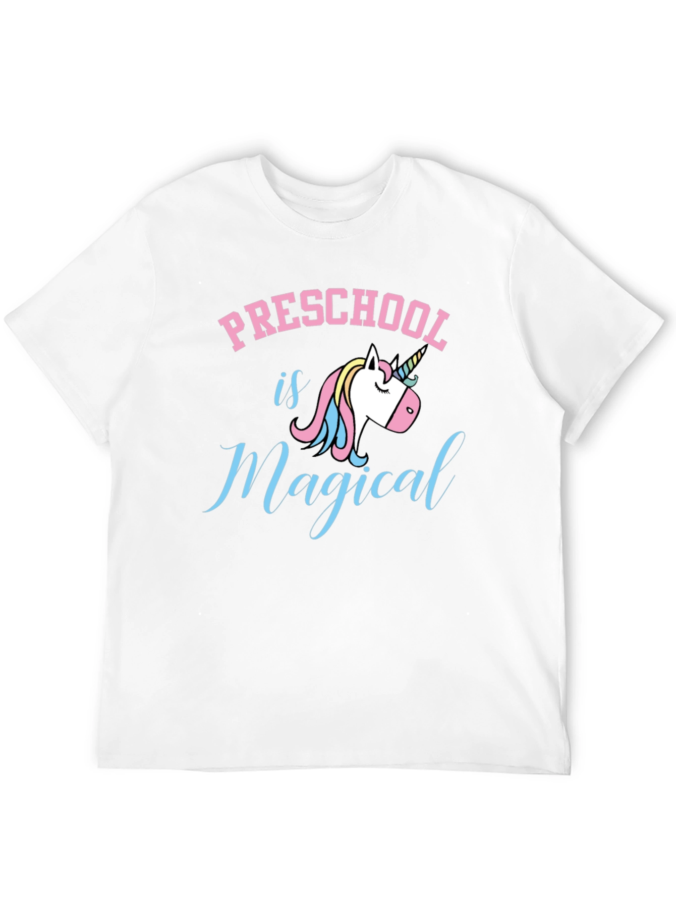 Black Preschool is Magical Unicorn Graphic Tee - Black view 12
