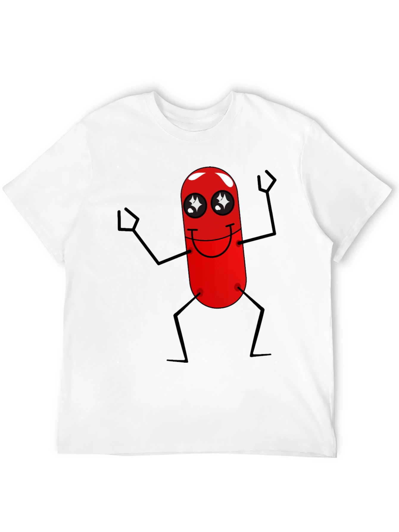 Black Funny Red Pill Character Black T-Shirt view 12