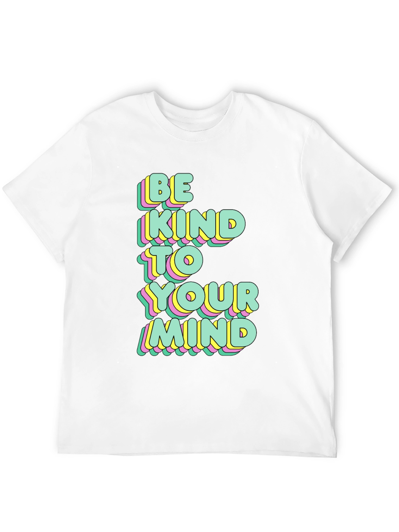 Black Be Kind To Your Mind Graphic Tee view 12
