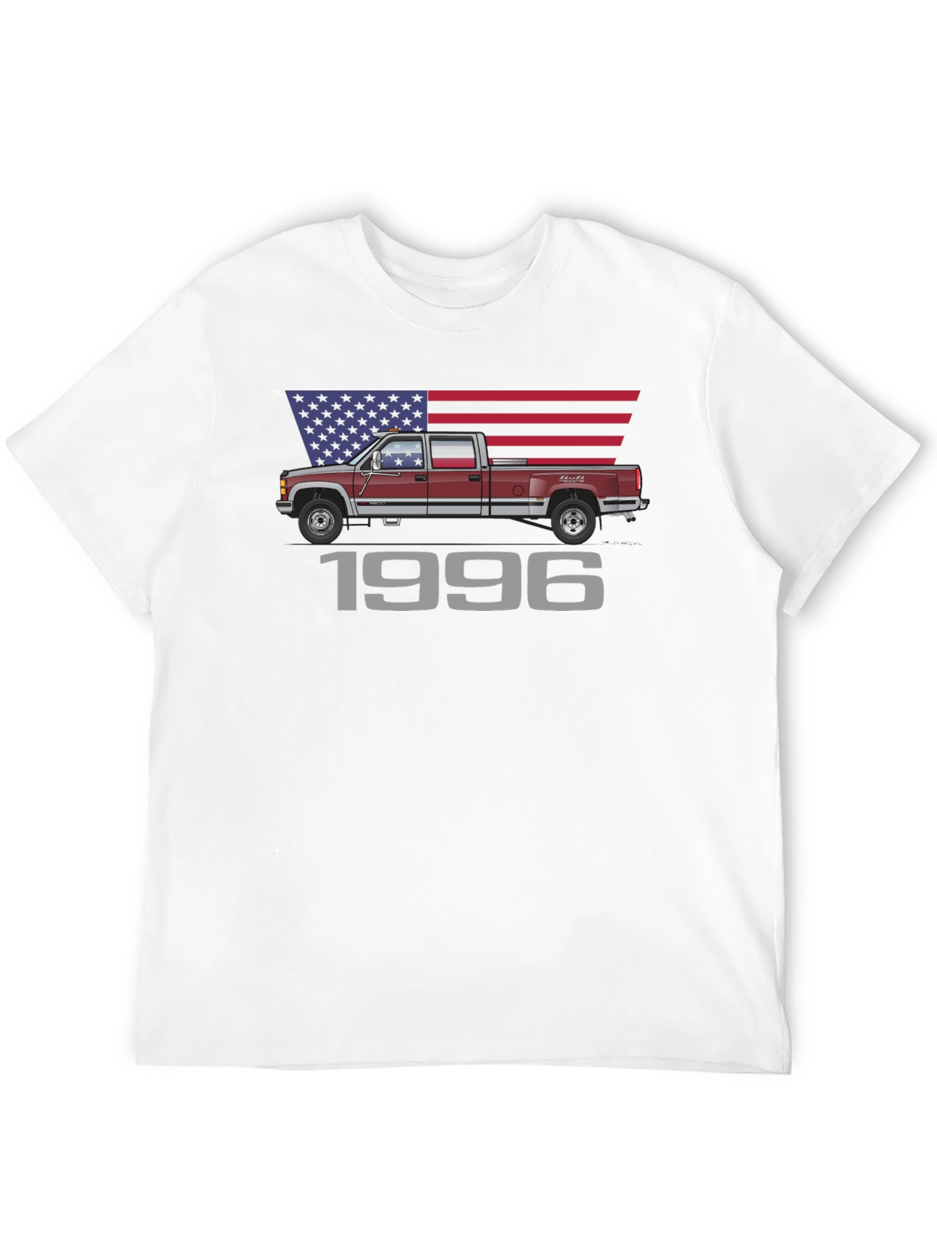 1996 Truck T-Shirt - Patriotic Design - 12