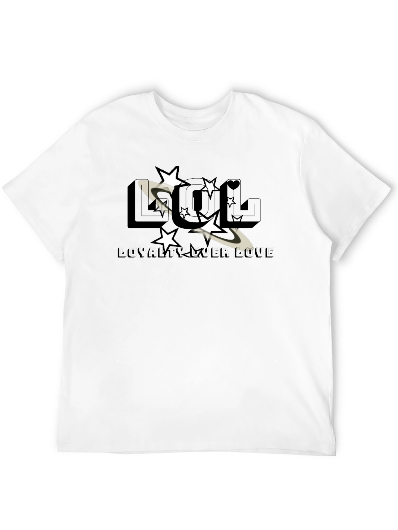 Black LOL Loyalty Over Love Graphic T-Shirt view 12