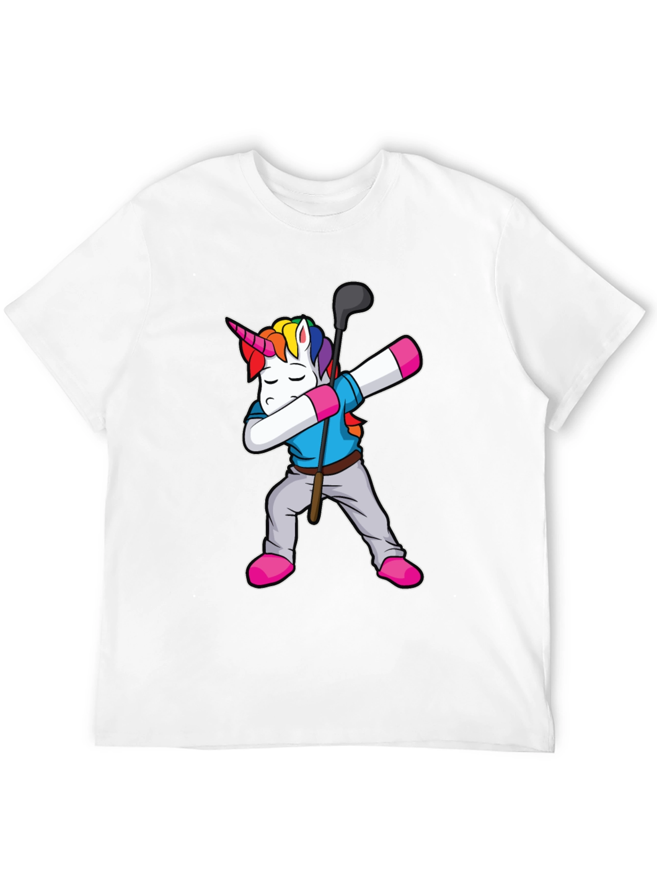 Black Unicorn Golf Dab T-Shirt view 12