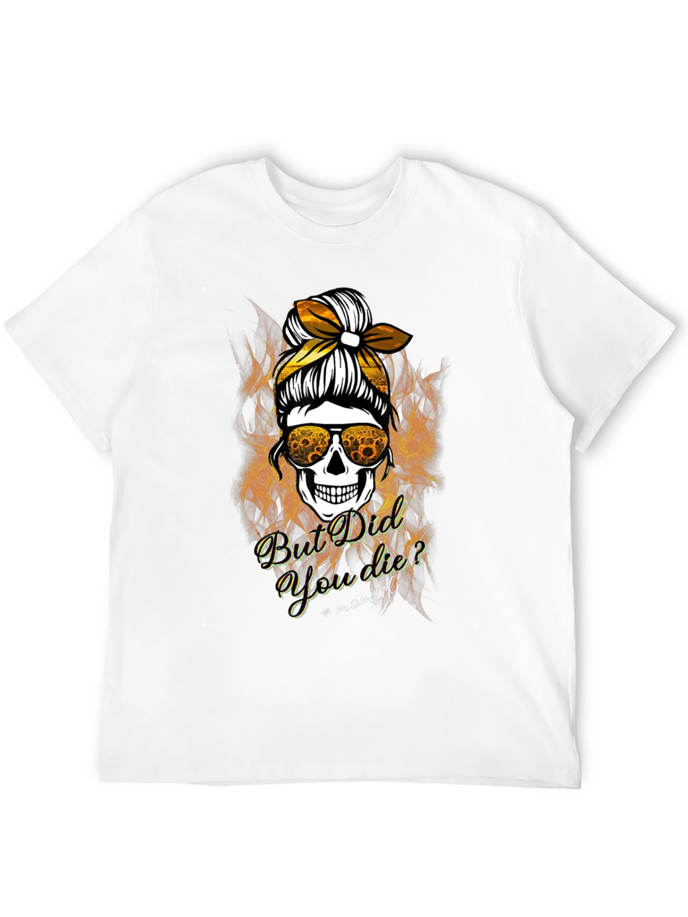 Black But Did You Die? Mom Life Skull Graphic Tee view 12