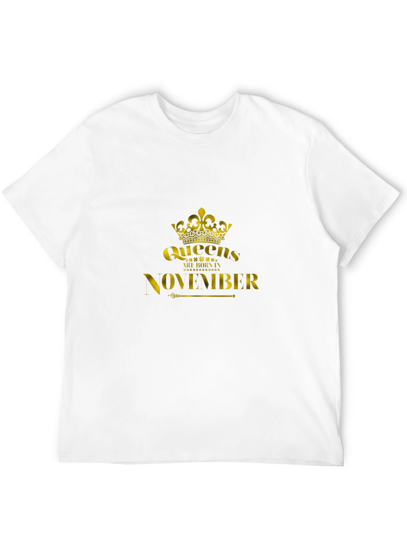 Black Queens Are Born in November - Black T-Shirt view 12