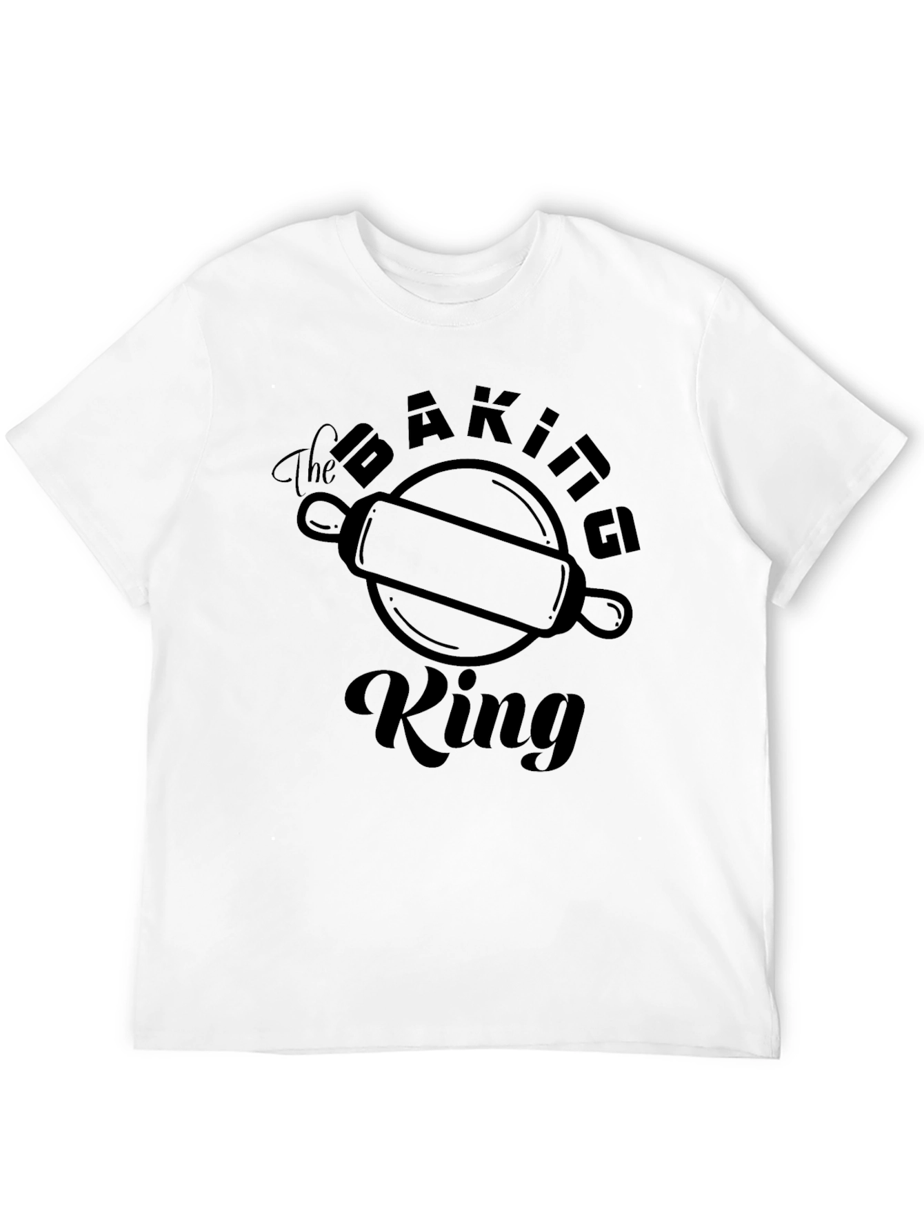 Black The Baking King Graphic T-Shirt view 12