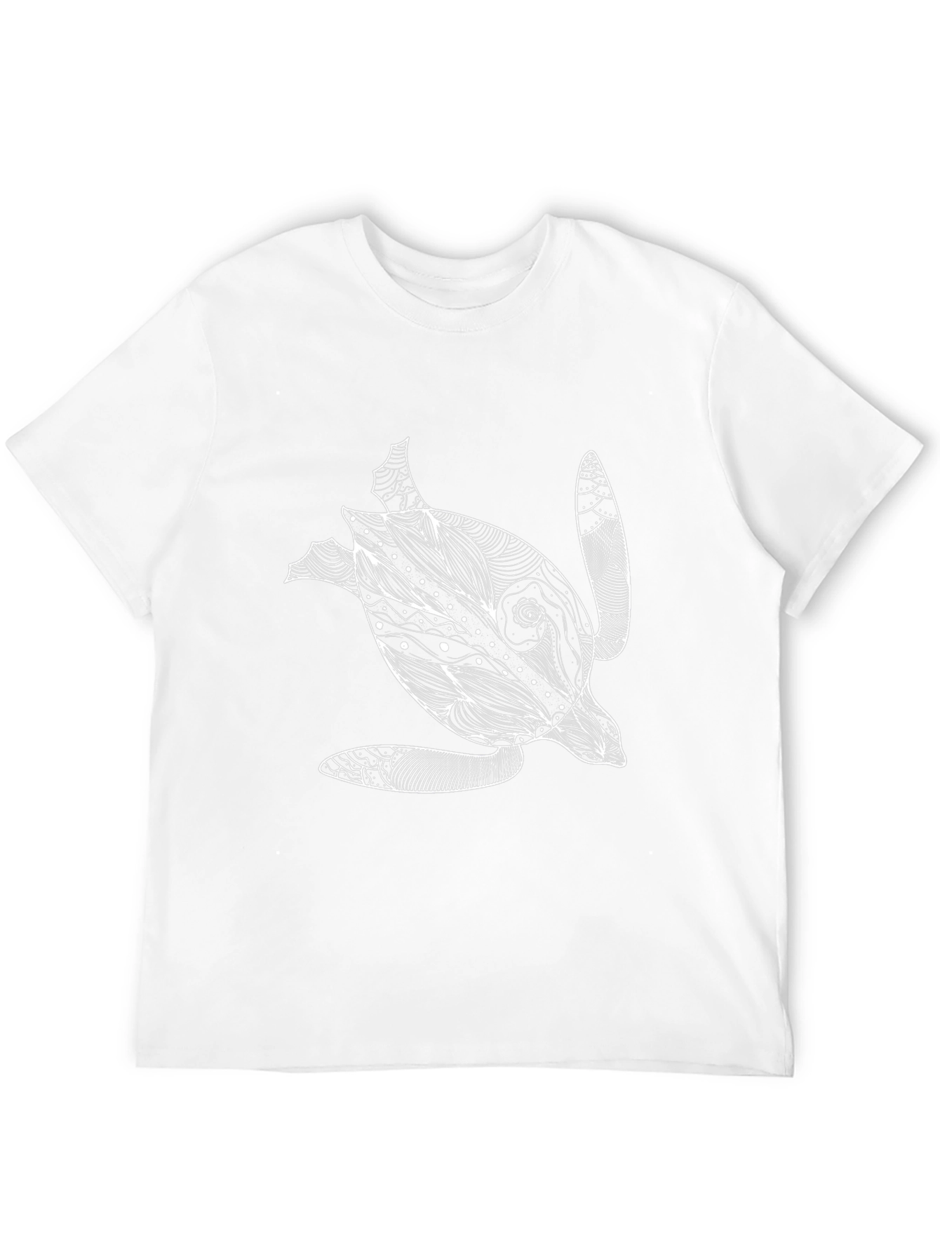 Black Turtle Graphic Tee - Black Cotton T-Shirt view 12