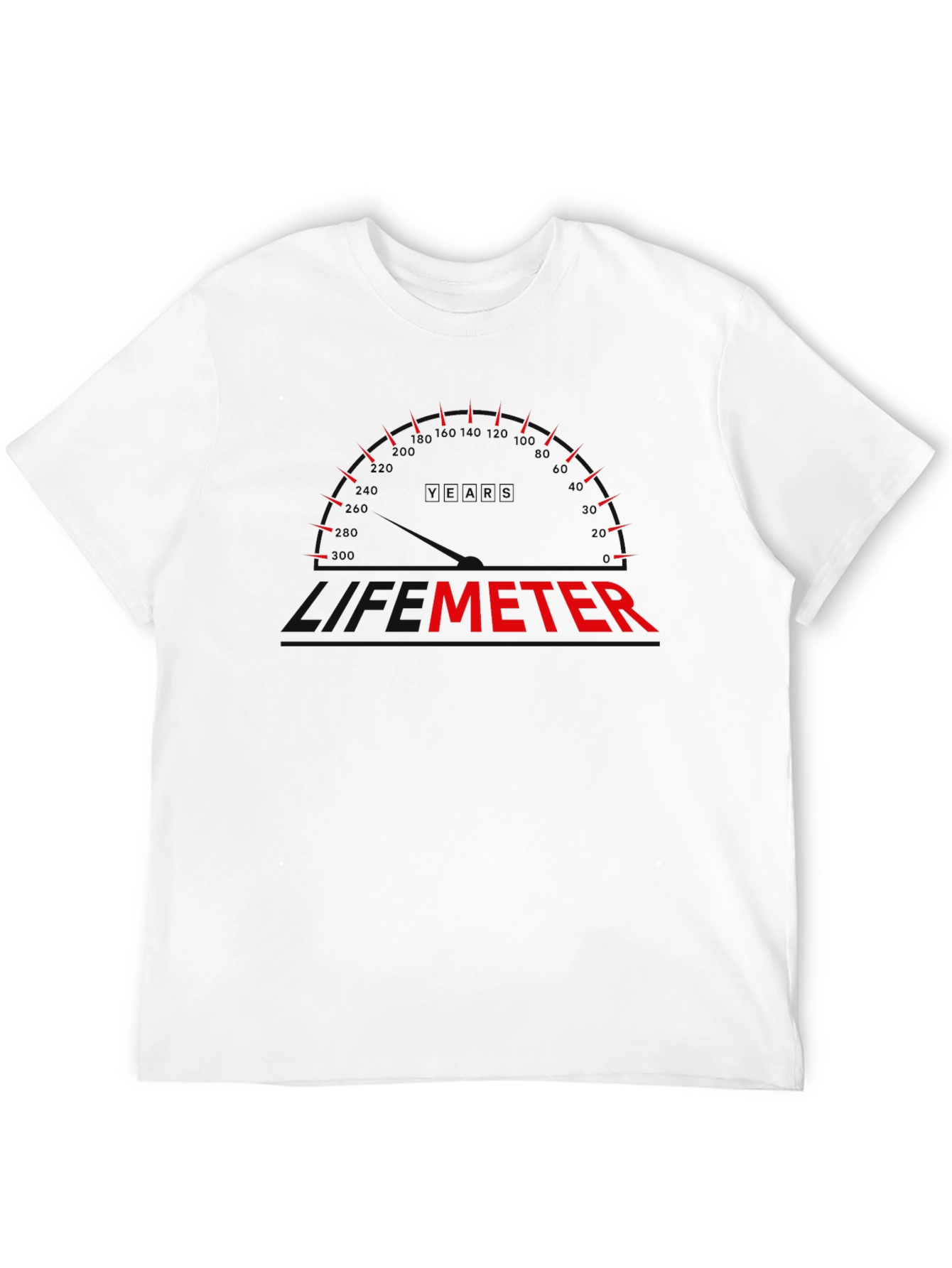Black Funny Level Meter Graphic Black T-Shirt view 12