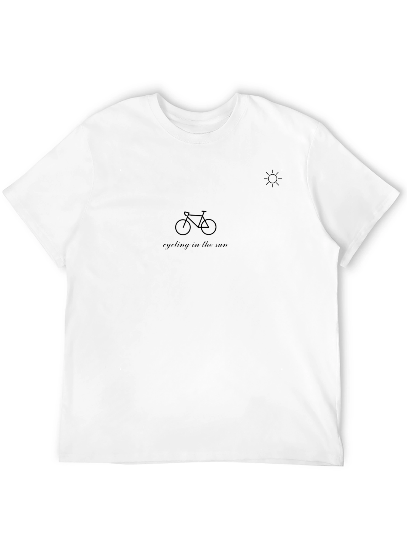 Black Cycling in the Sun Graphic Tee view 12