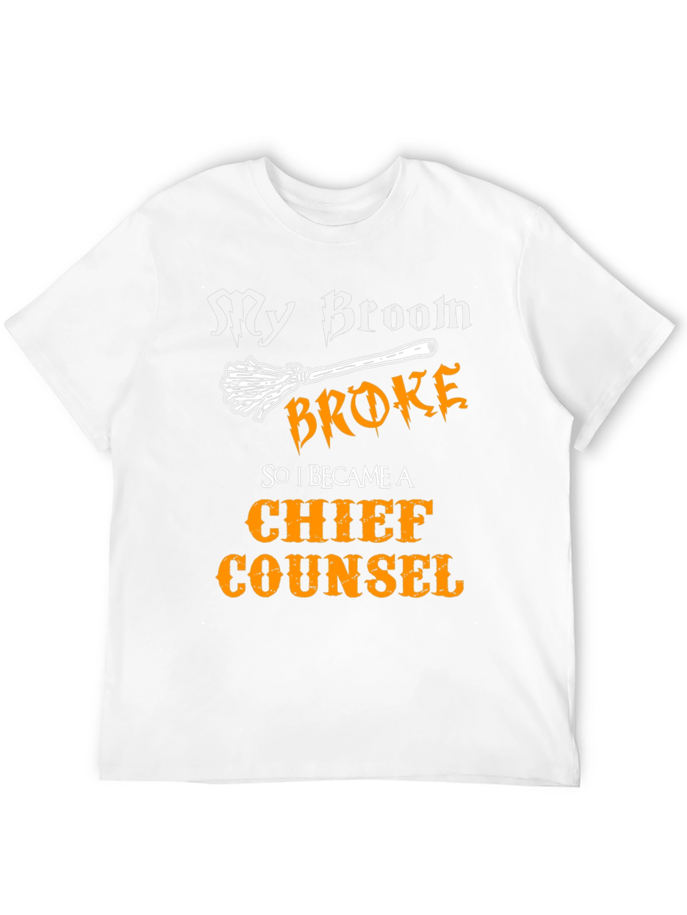 Black My Broom Broke Chief Counsel T-Shirt view 12
