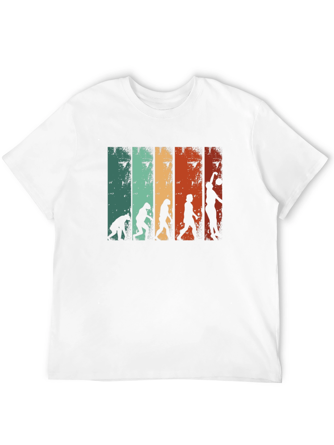 Black Basketball Evolution Men's T-Shirt view 12