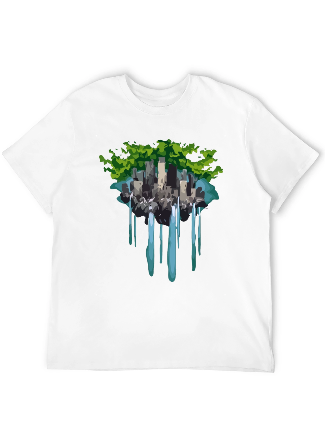 Black Urban Oasis T-Shirt - Nature Meets City view 12