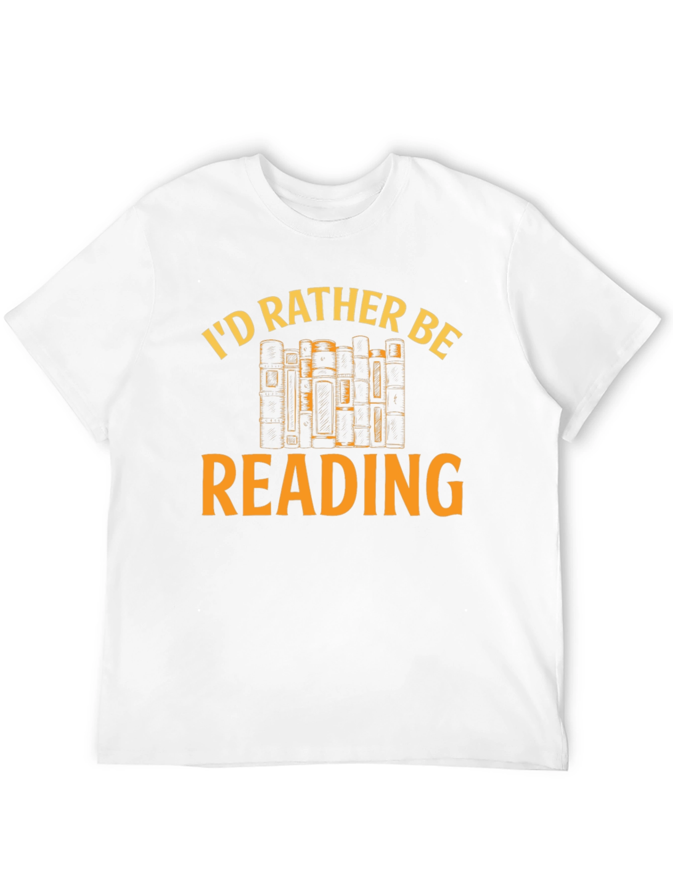 Black I'd Rather Be Reading T-Shirt - Book Lover Tee view 12
