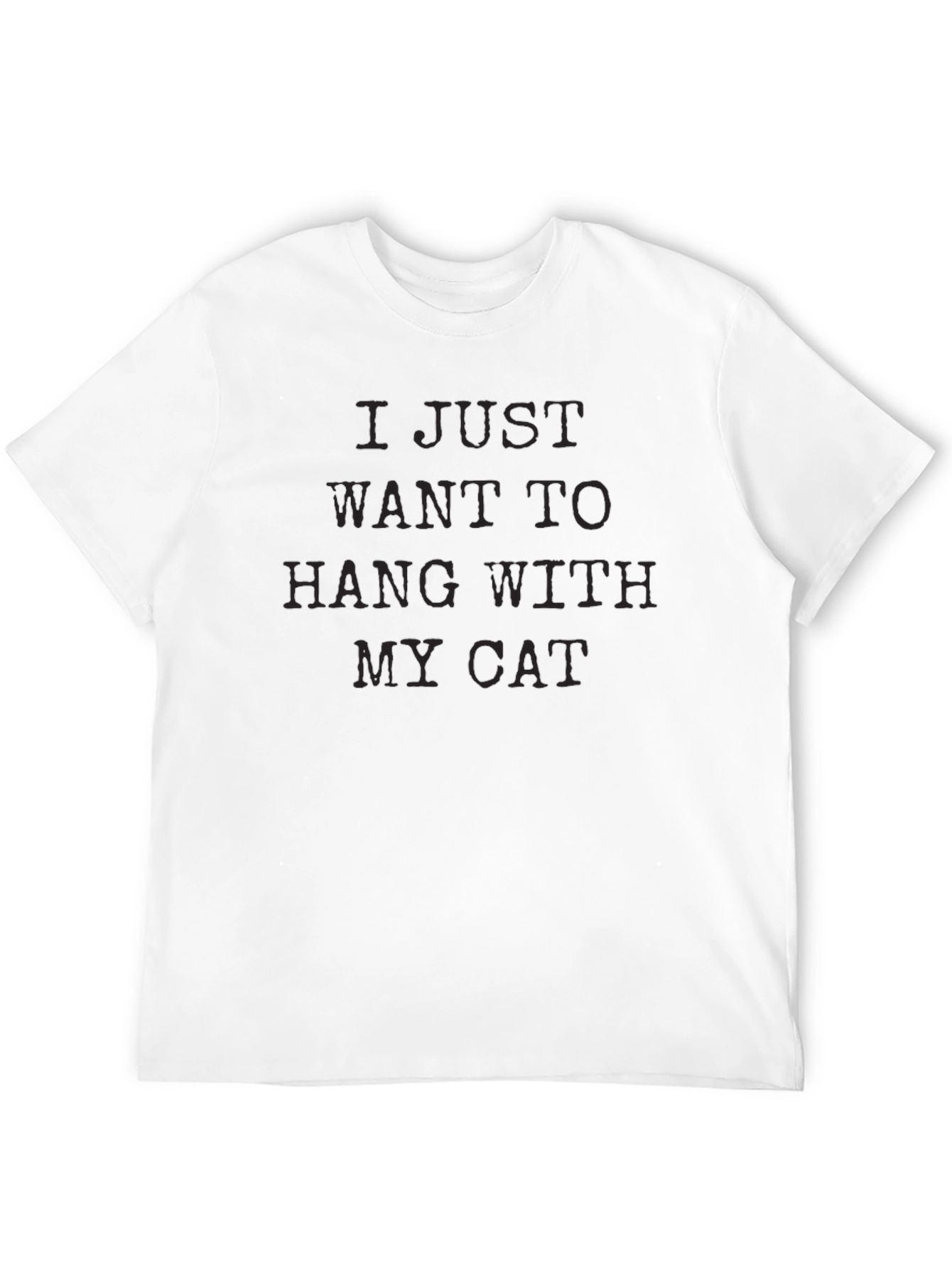 Black Cat Lover T-Shirt: I Just Want to Hang With My Cat view 12