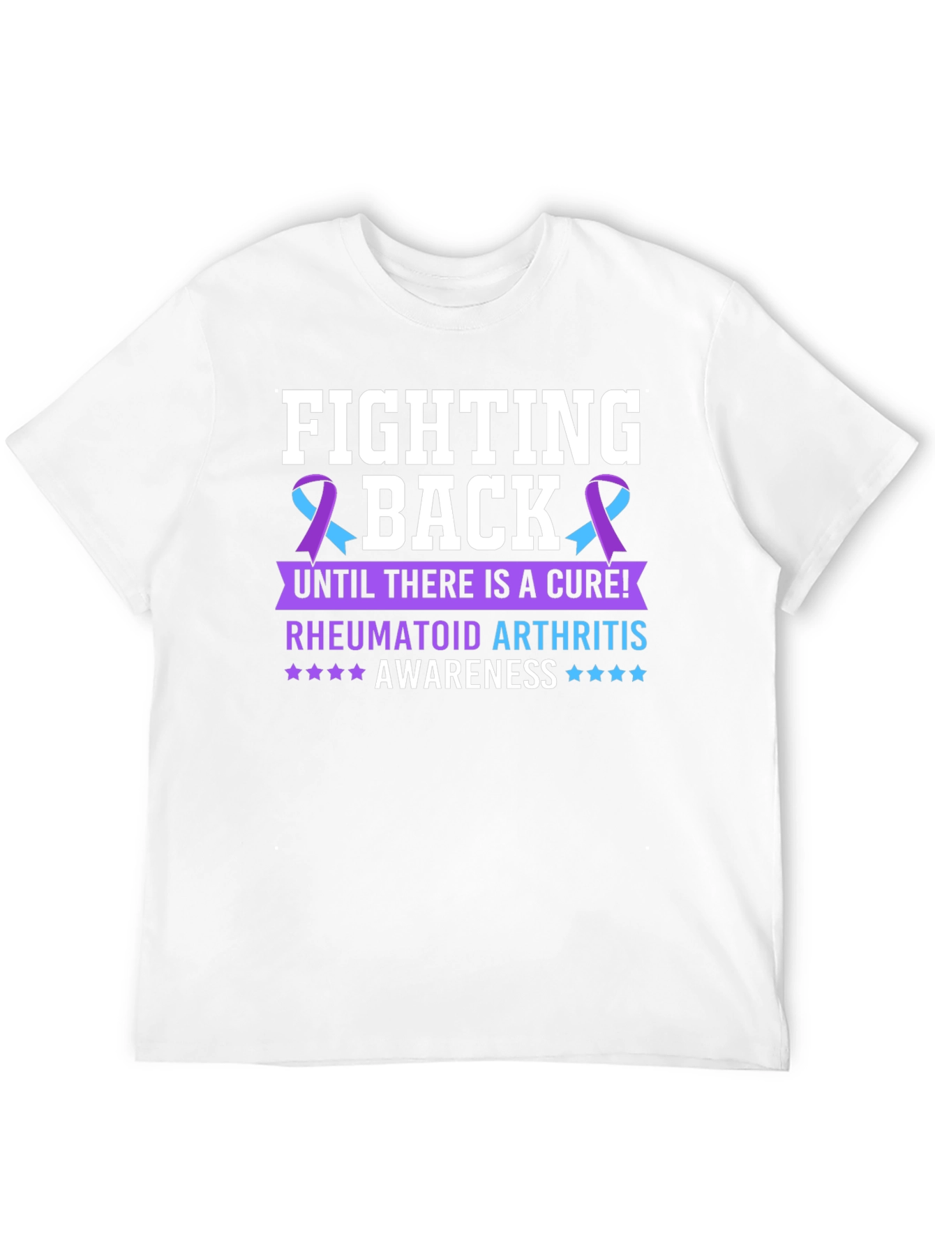 Black Rheumatoid Arthritis Awareness T-Shirt view 12