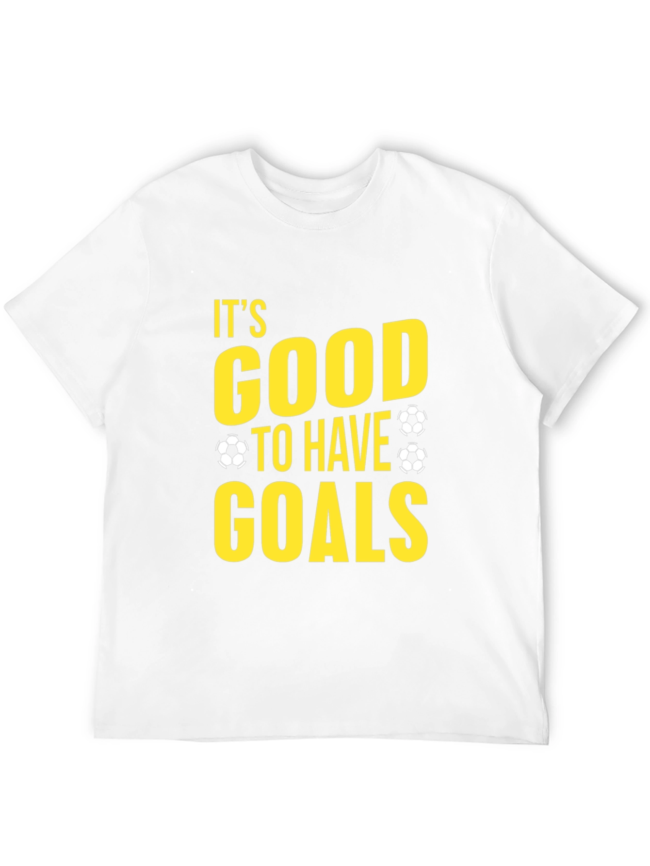 Black It's Good To Have Goals Soccer T-Shirt view 12