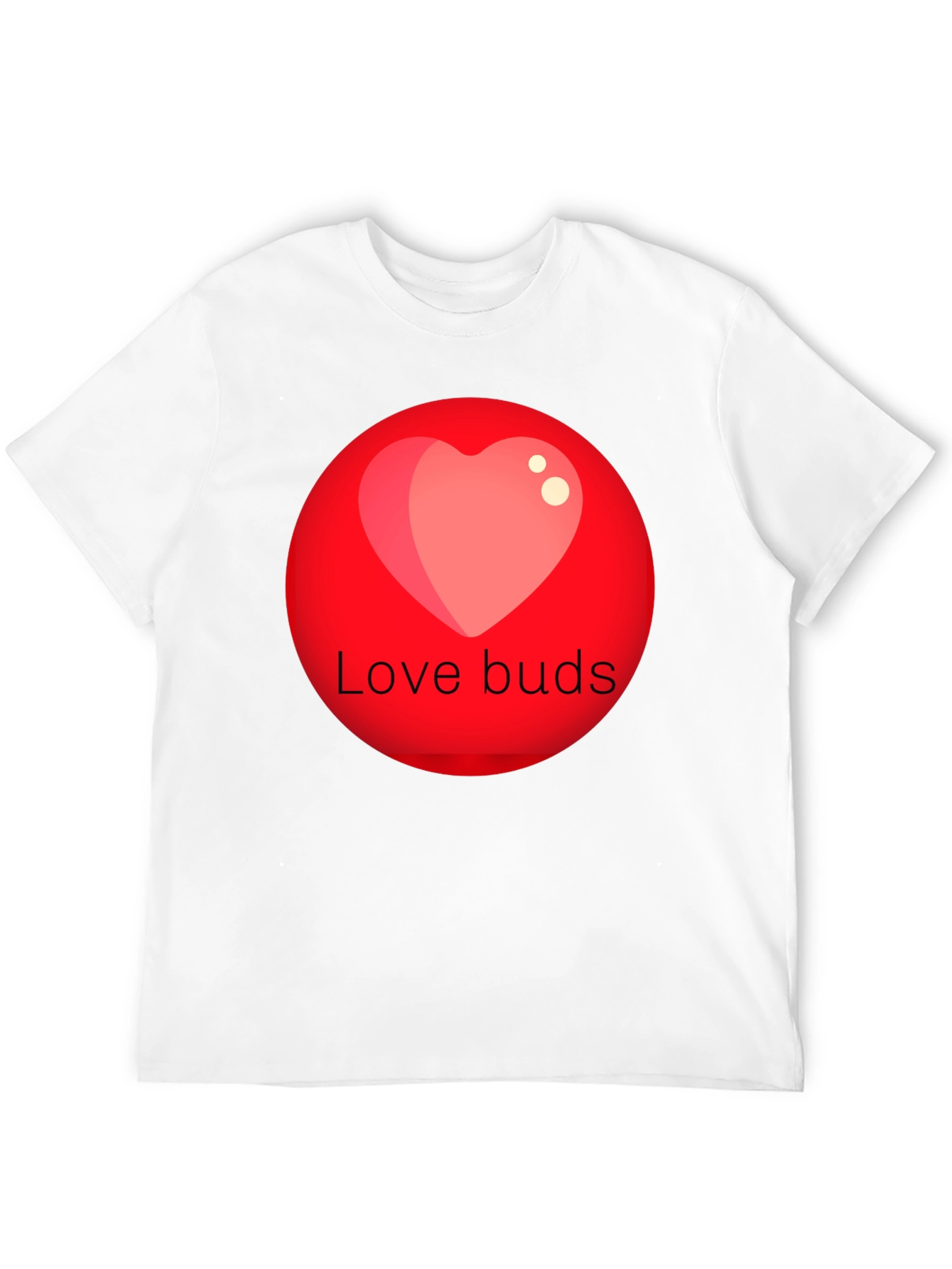 Black Love Buds Graphic Tee - Black Crew Neck view 12