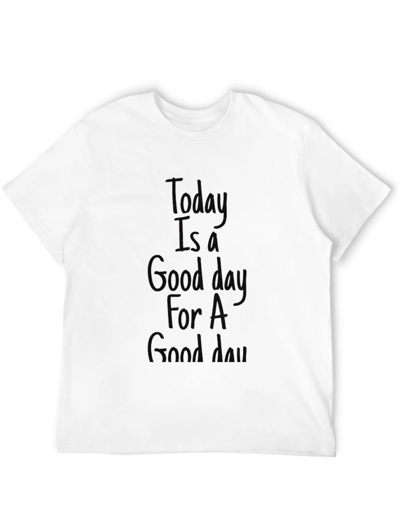 Black Good Day Graphic T-Shirt - Unisex Crew Neck view 12