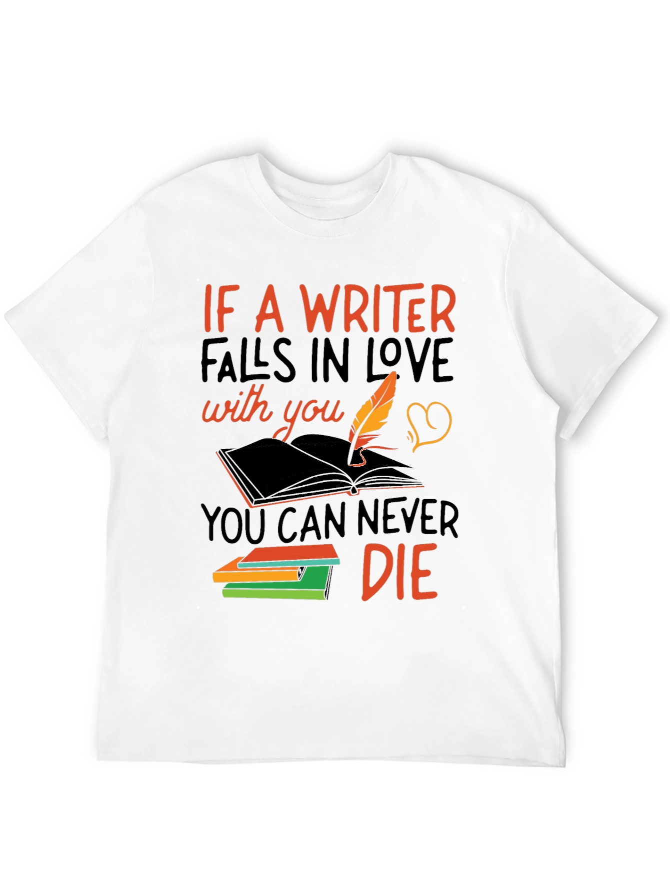 Black Writer Love Never Die T-Shirt view 12