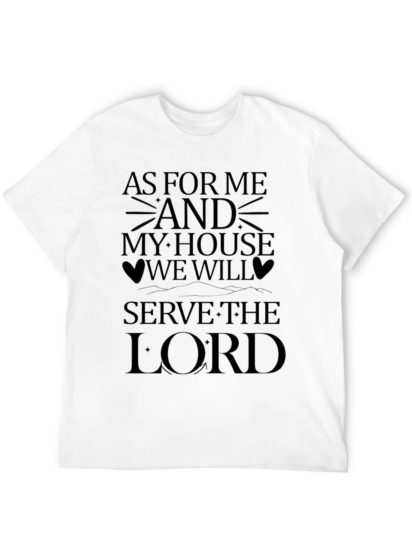 Black As For Me And My House T-Shirt view 12