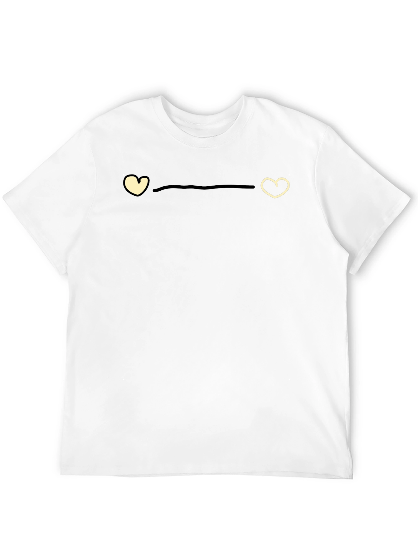 Black Heart to Heart Black Graphic Tee view 12