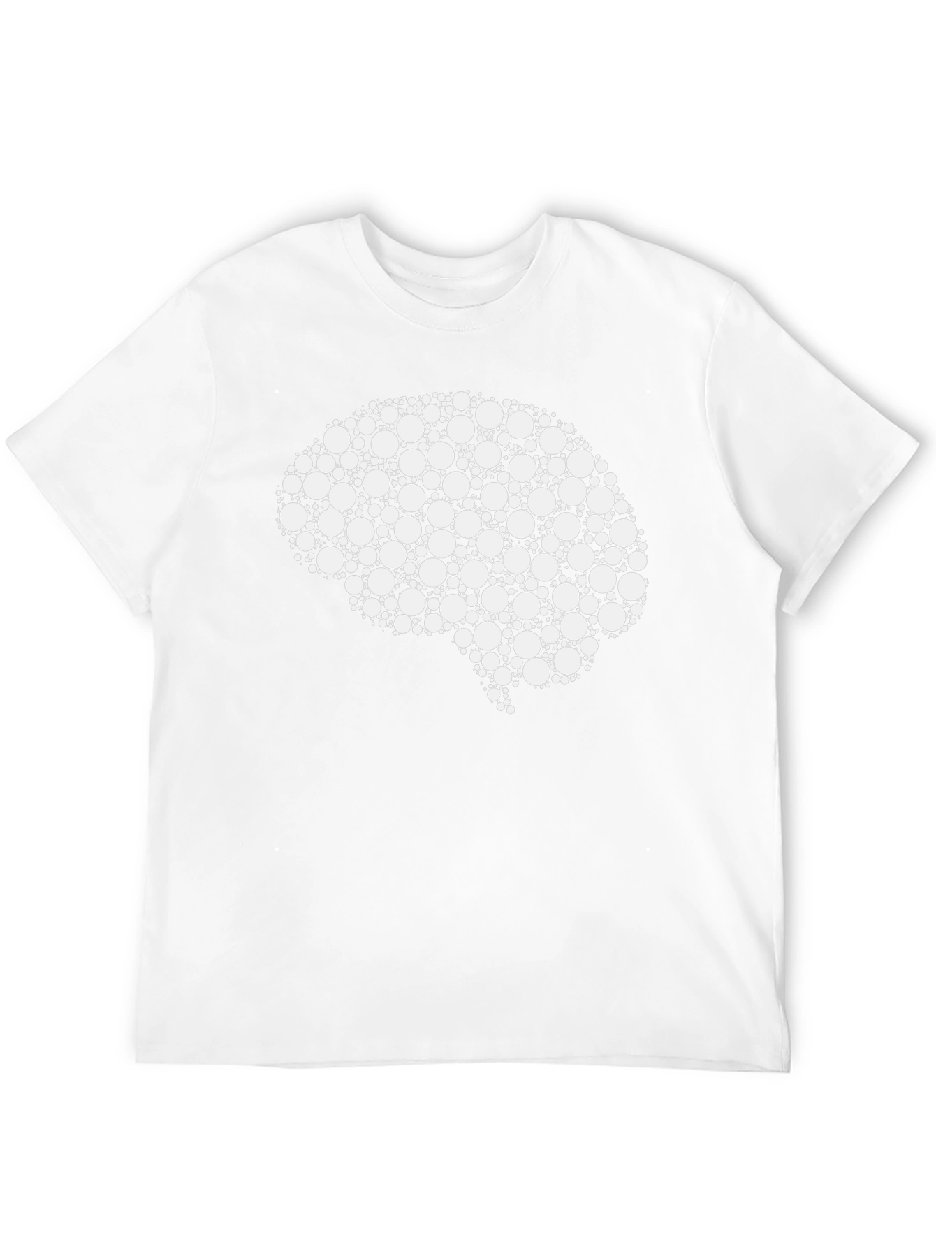 Black Brain Graphic Tee - Circle Design view 12