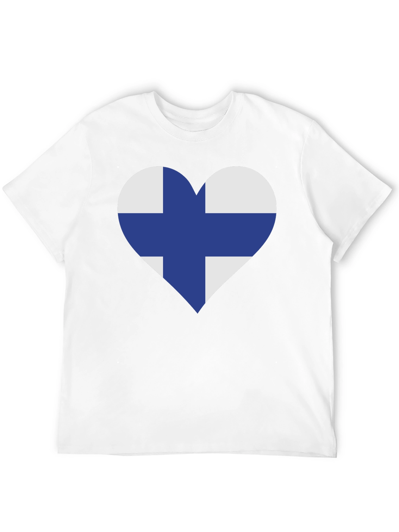 Black Finland Flag Heart T-Shirt - Finnish Pride Tee view 12