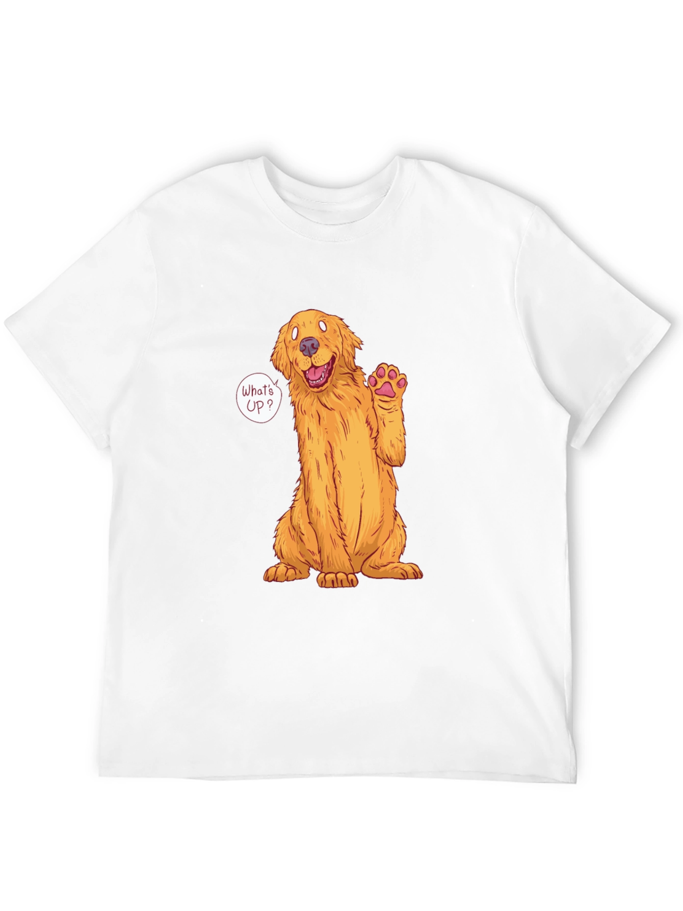 Black Golden Retriever 'What's Up?' T-Shirt view 12