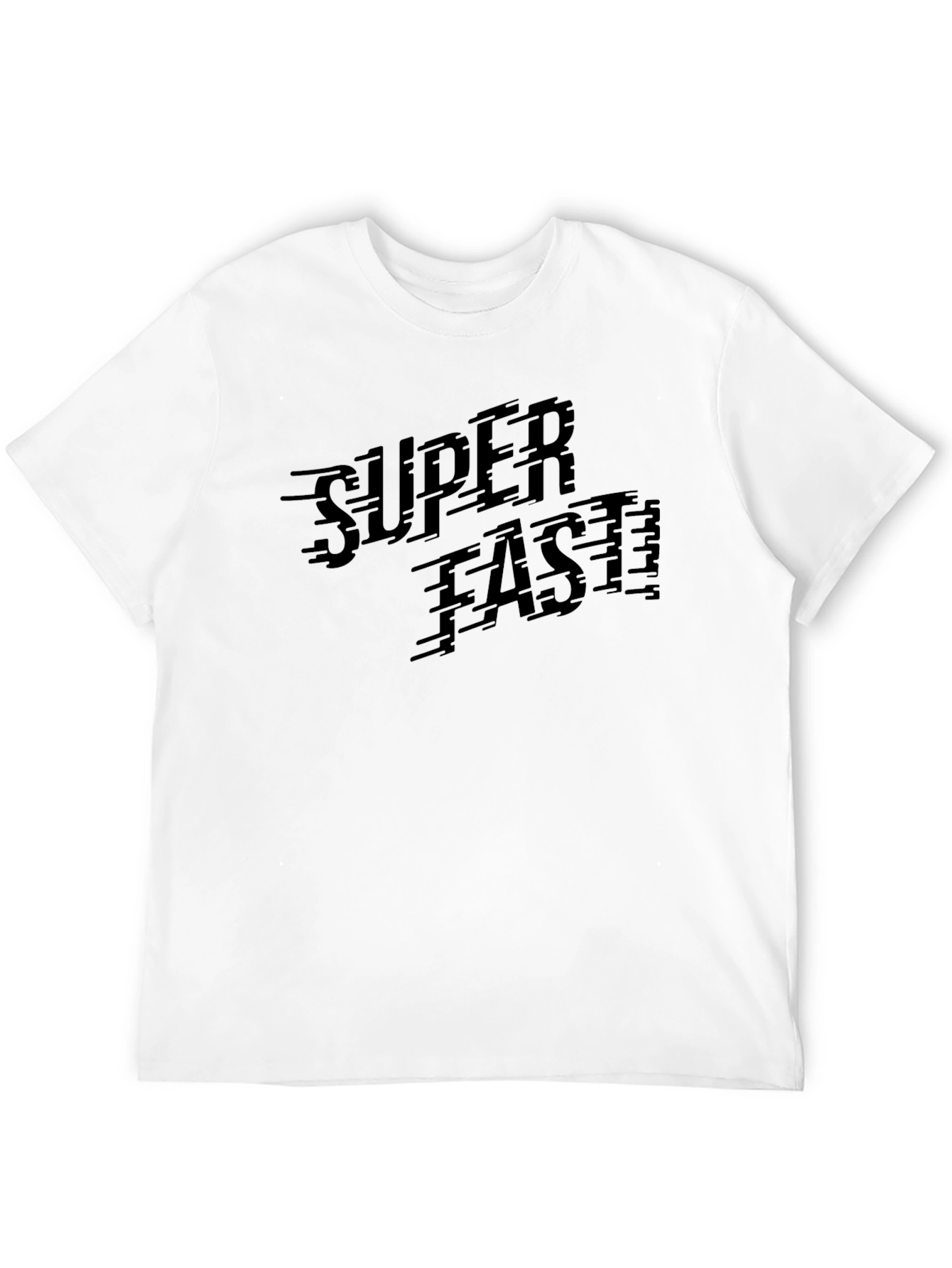 Black Super Fast Black Graphic T-Shirt view 12