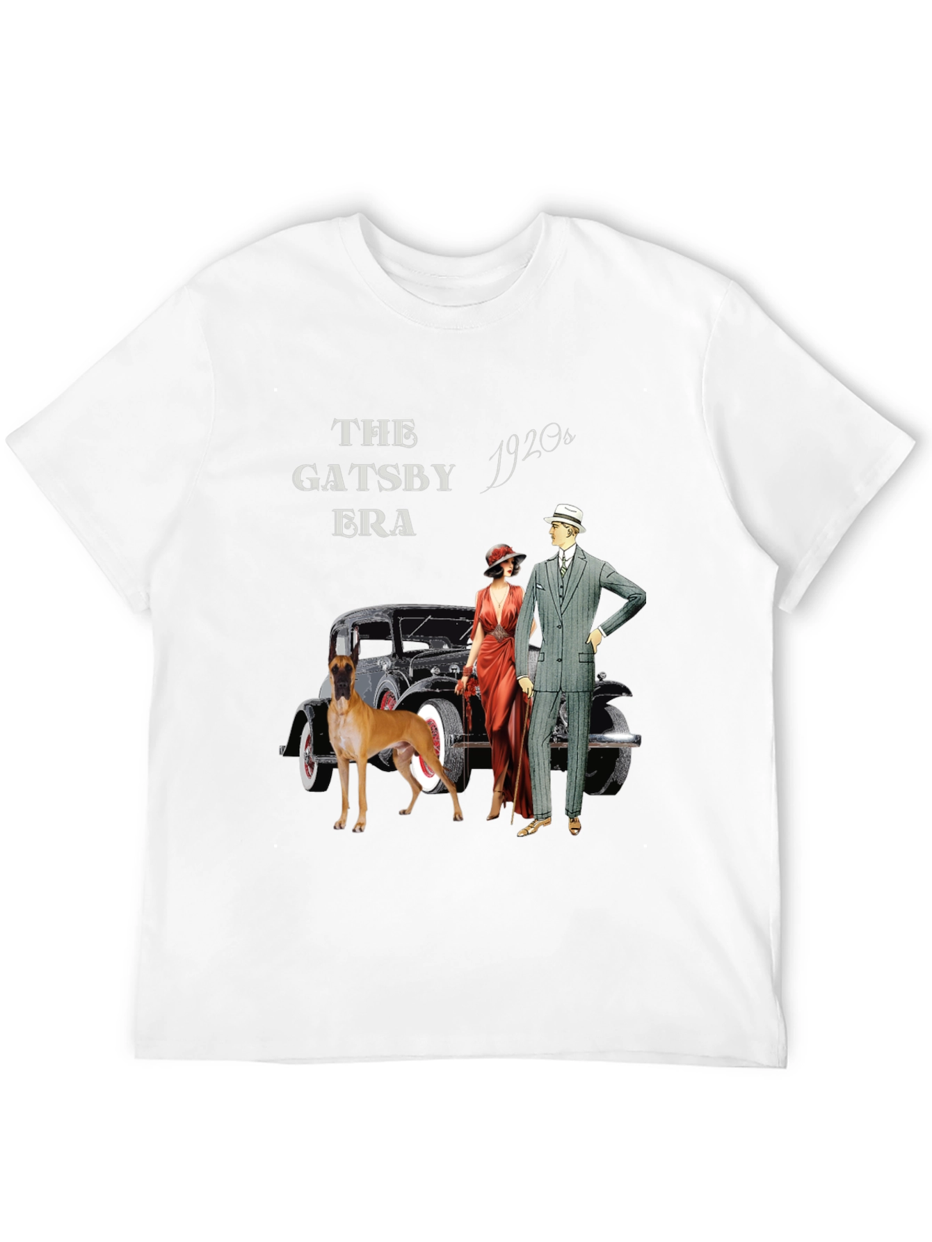 Black Gatsby Era T-Shirt: Vintage 1920s Style view 12