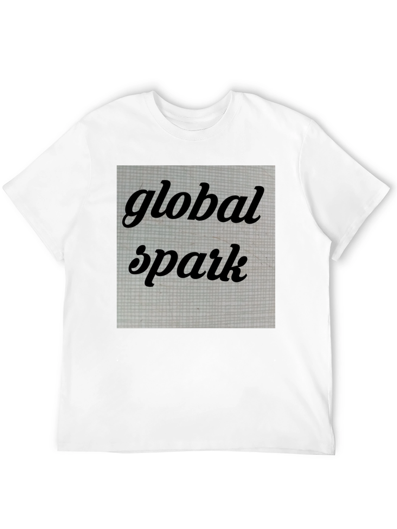 Black Global Spark Graphic Tee - Trendy Black T-Shirt view 12