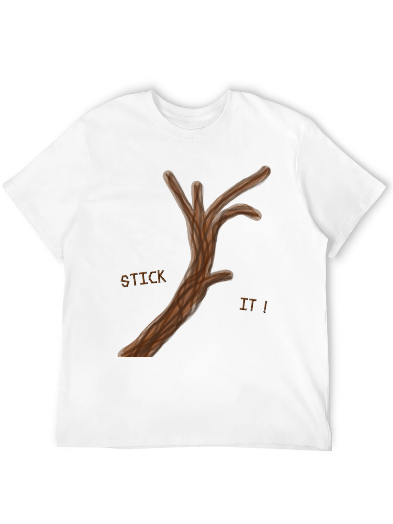 Black Humorous "Stick It!" Graphic Tee - Casual Comfort view 12