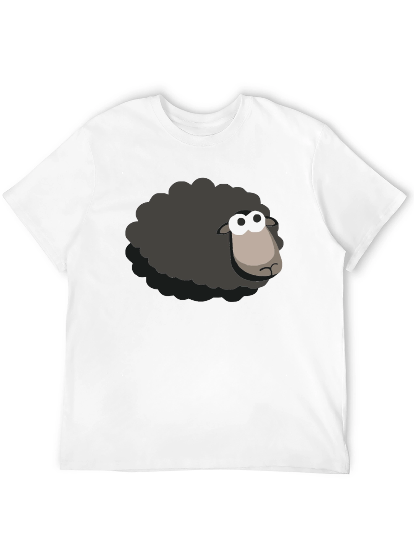 Black Black Sheep T-Shirt - Cartoon Style view 12