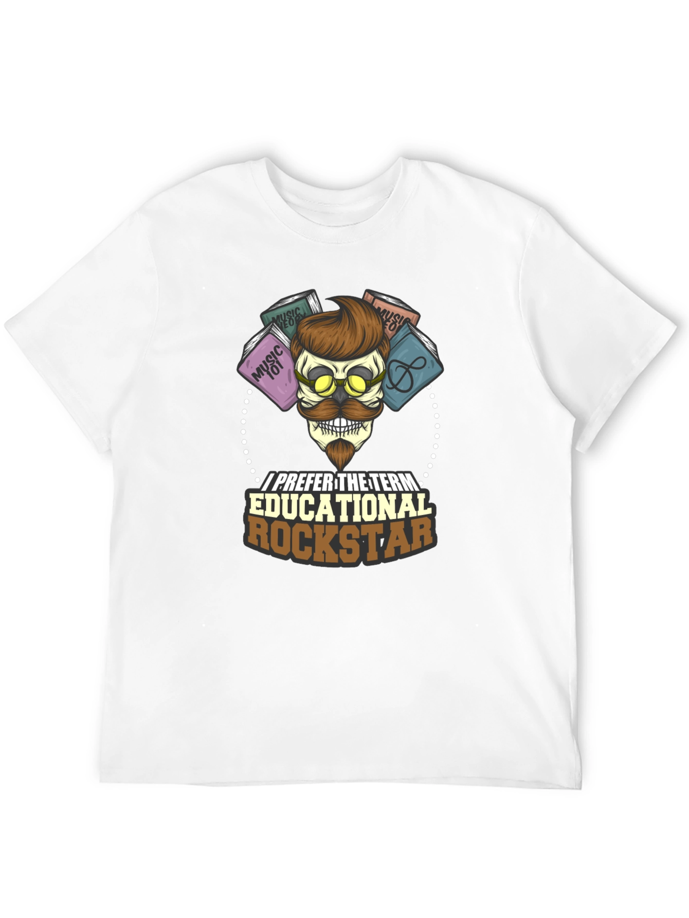 Black Educational Rockstar T-Shirt: Music Lover's Tee view 12