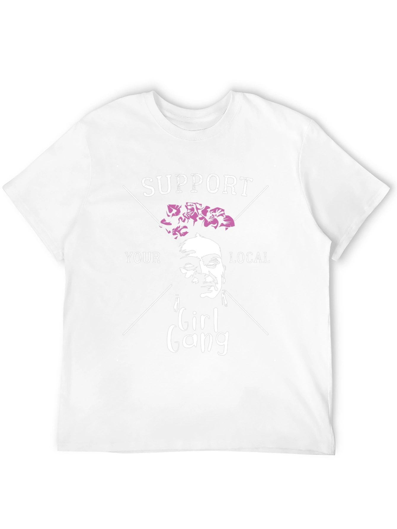 Black Support Your Local Girl Gang T-Shirt view 12