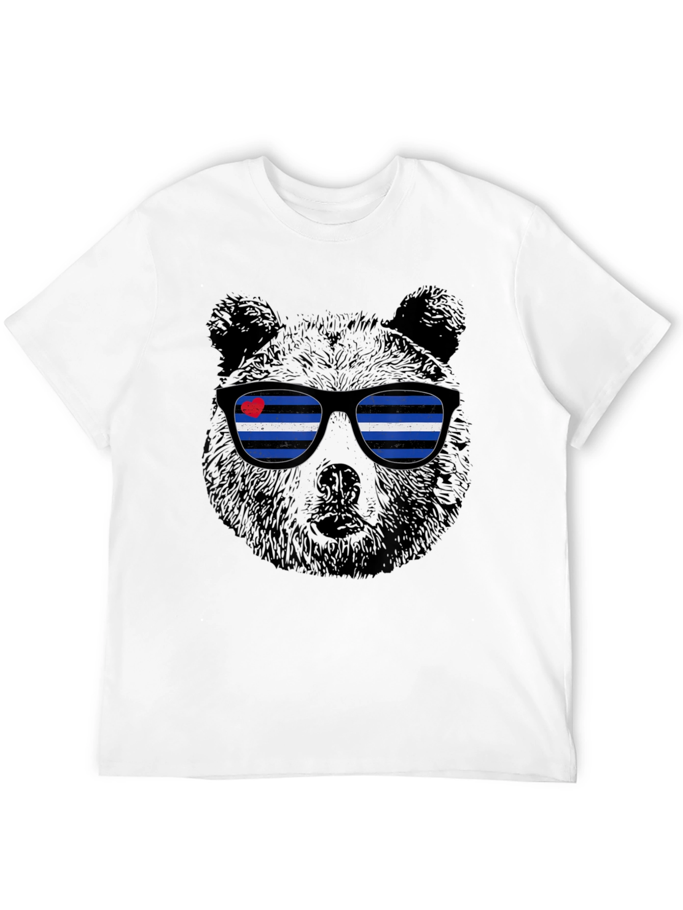 Black Bear Pride T-Shirt - Leather Flag Sunglasses view 12