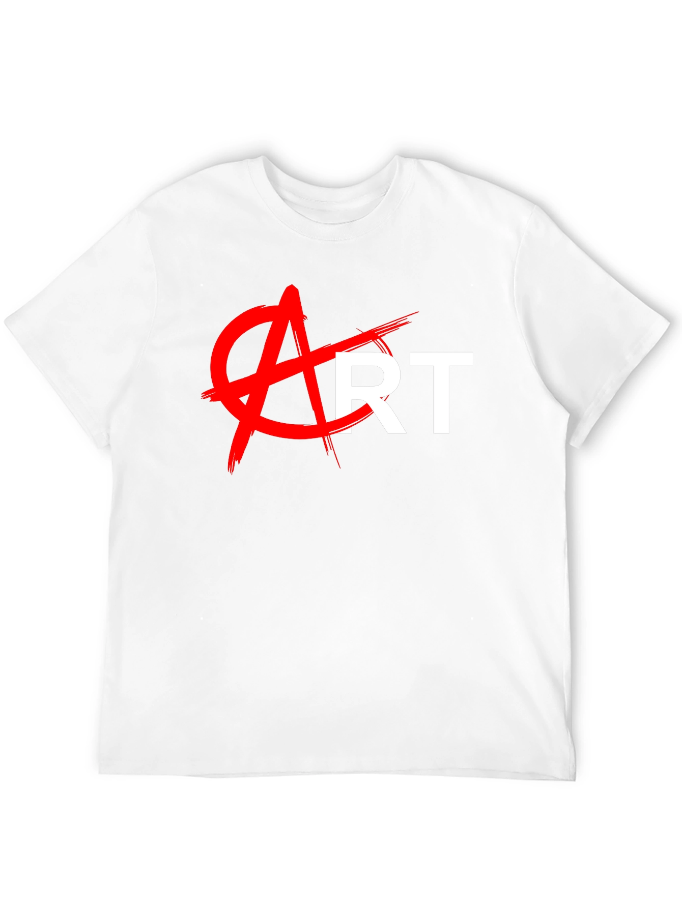 Black Anti-Art Graphic Tee - Bold Statement T-Shirt view 12