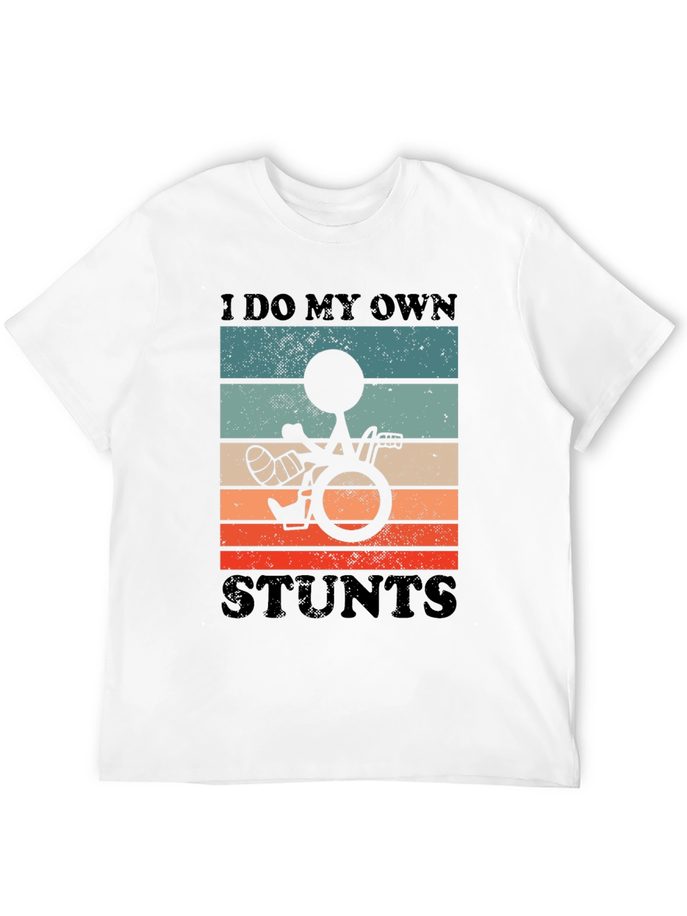 Black I Do My Own Stunts Graphic Tee - Unisex Black T-Shirt view 12